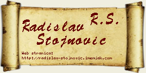 Radislav Stojnović vizit kartica